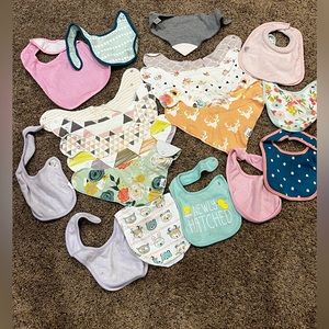 Baby girl bibs